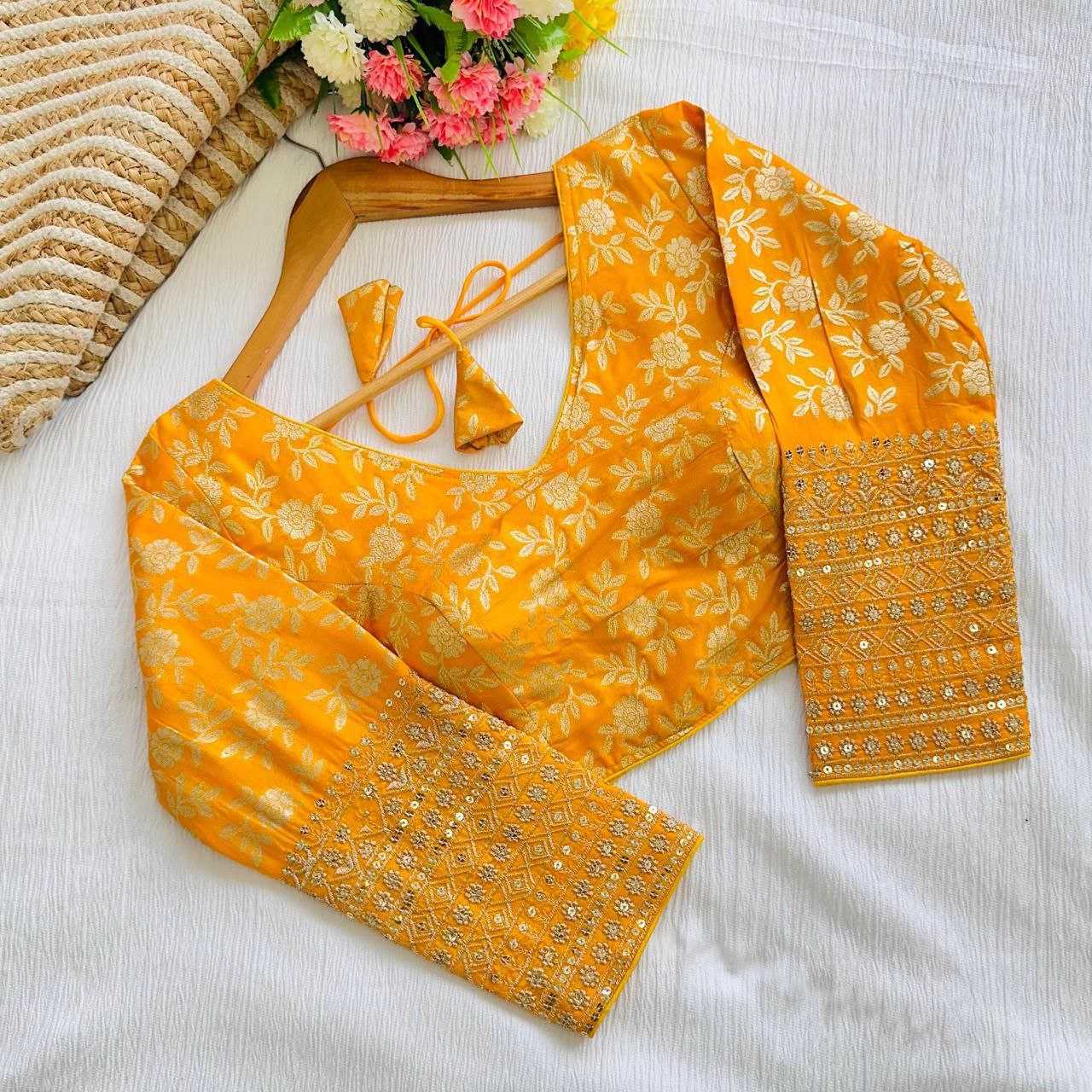 YNF DOLA SILK RFF 12 BLOUSE WHOLESALE SEQUENCE EMBROIDERY BLOUSE MANUFACTURER